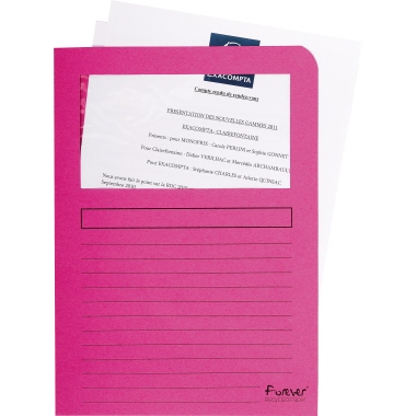 Sichtmappe Exaclair 50108E A4 fuchsia 