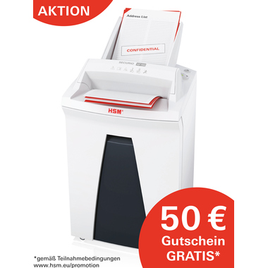 Aktenver. HSM 2083111 P4 4,5x30mm 34L Securio Af150 weiß