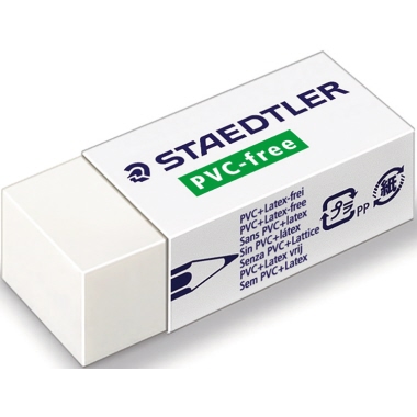 Radierer Staedtler 525 B30,weiß,PVC-Frei Latex-frei
