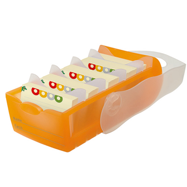 Karteibox Han 998 Croco A8 quer orange 