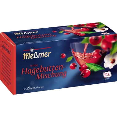 Tee Messmer Hagebutte 25 Btl. Beutel Einzeln Verpackt
