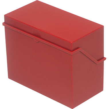 Karteibox A7 quer rot Für 300 Karten