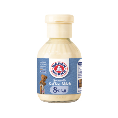 Kaffeesahne Bärenmarke 8% 160ml/170g wiederverschließbare Flasche