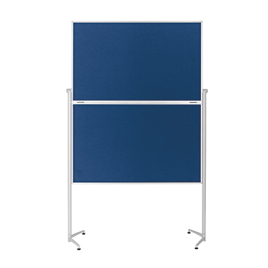 Moderationswand Magnetop. 11513 blau Klappbar, Nachträglich Mit Rollen Möglic