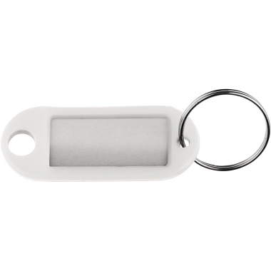 Schlüsselanhänger mit Ring Ø-20mm weiß 10 Stück