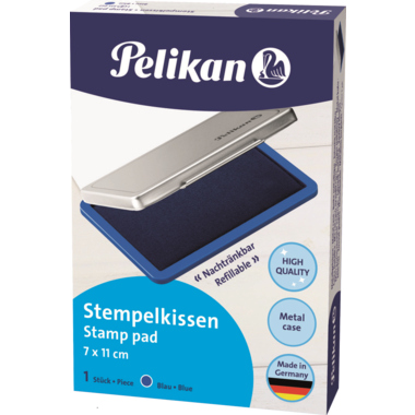 Stempelkissen Pelikan Gr.2 blau 7x11cm Metall