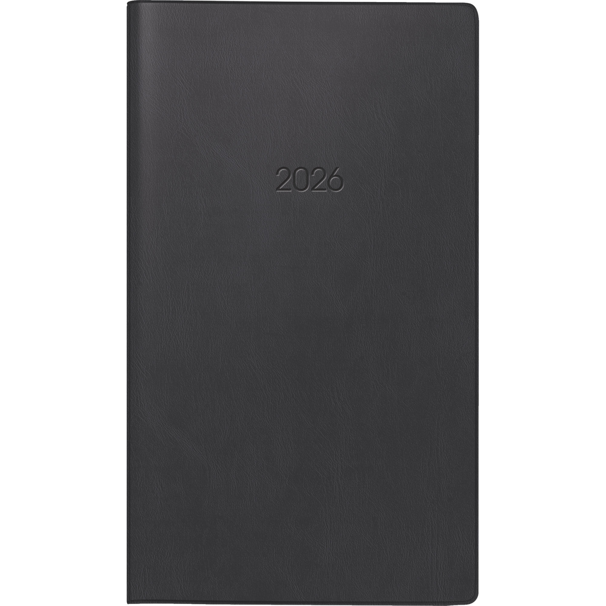 Taschenkalender BRUNNEN 75628 schwarz 2 Seiten / 1 Woche