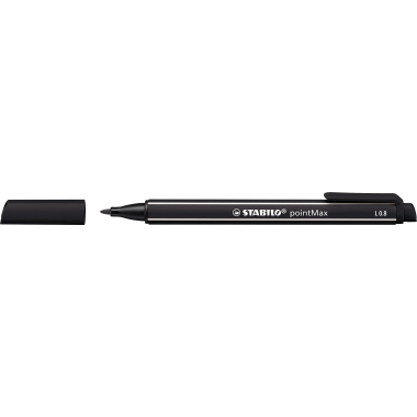 Faserschreiber Stabilo pointMAX 488 sw 488/46 schwarz 0,8mm