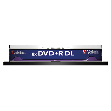 DVD+R DL Verbatim 8,5GB 10er Spindel 240min, 8x, Scratch Resistant Surface