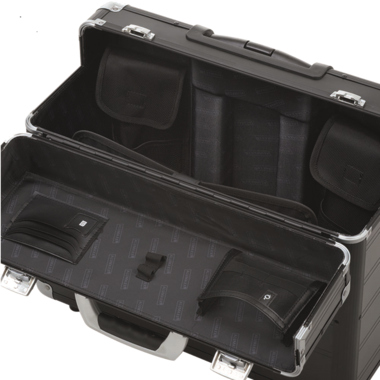 Pilotenkoffer Alumaxx 45129 C-2 Carbon Verstärkte Kanten, Skaterrollen,