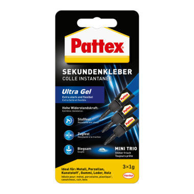 Sekundenkleber Pattex PSMG3 Mini Trio 