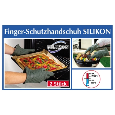 Grillhandschuh Ekna 15352631 Silikon 1P Schwarz