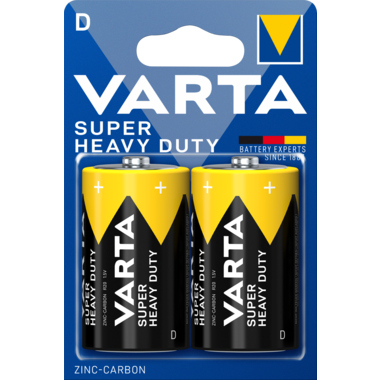 Batterie Varta Zink-Kohle, Mono R20, 1.5V 2 Stück