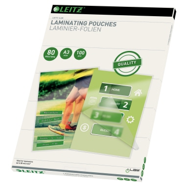 Folientasche Leitz A3 303X426mm 80my 