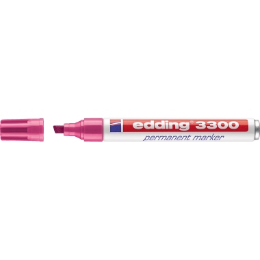 Permanentmarker edding 3300 rosa 1-5mm, Keilspitze