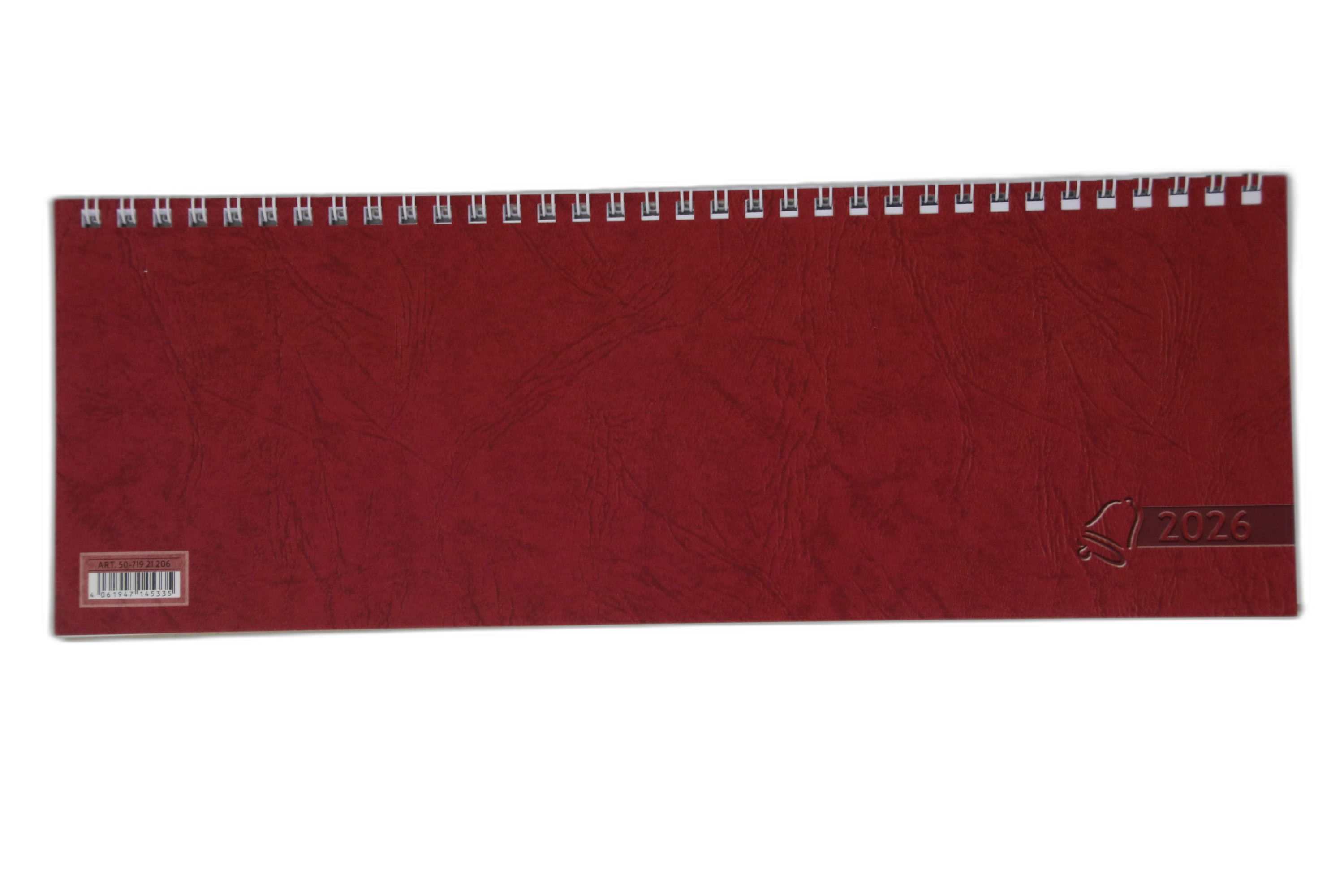 Tischkalender Glocken quer 29,7x10cm 64 Seiten, 1 Seite = 1 Woche