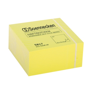 Haftnotizwürfel Soe 5817 76x76mm gelb 400Blatt