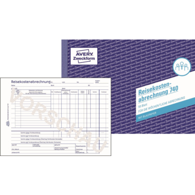 Reisekostenabrechnung Zweckf. 740 A5quer 
