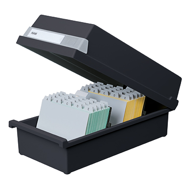 Karteikasten Han 955 A5 quer schwarz 
