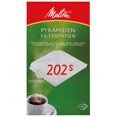 Filterpapier Pyramiden Melitta 202S weiß 