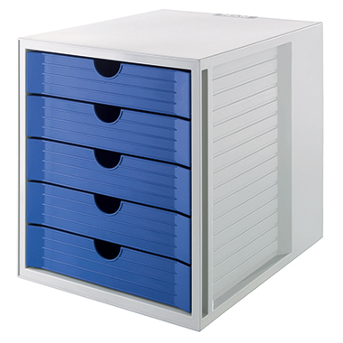 Schubladenbox Han Karma 14508 blau 5 Schubladen Öko-programm