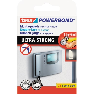 Klebepads Tesa Powerbond 55790 weiß Hält Bis Zu 6kg Pro Pad