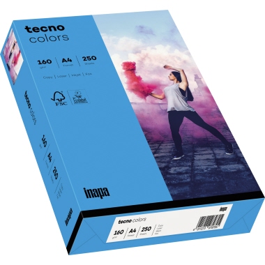 Kopierp. tecno colors A4 80g intensivbl. ivblau