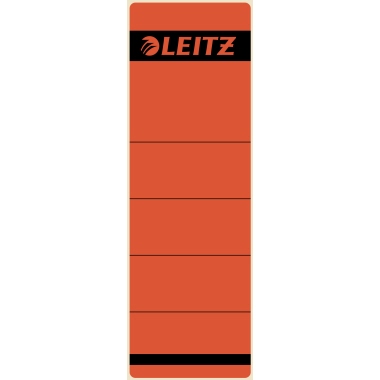 Rückenschild Leitz 1642 rot kurz/breit, selbstklebend, 10 Stück