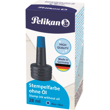 Stempelfarbe Pelikan 28ml ohne Öl blau 