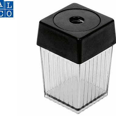 Spitzerdose ALCO 3013-11 einfach transparent/schwarz 