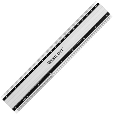 Lineal ACME 30 cm Alu rutschfest 
