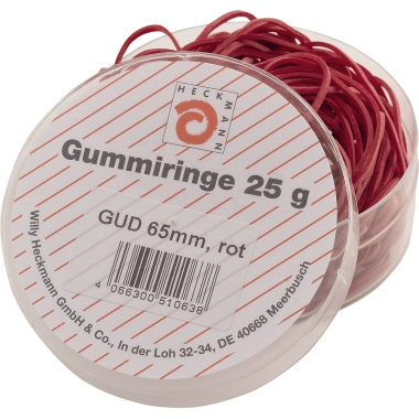 Gummiring WIHEDÜ 65mm rot 25g 