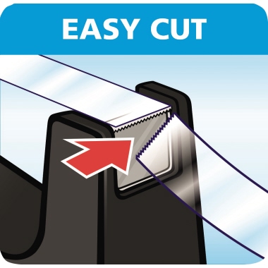 Tischabroller Tesa 59327 schwarz ecoLogo Easy Cut Economy 19mm x 33m