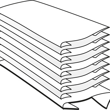Papierhandtücher Tork 25x50cm 2lag weiß C-falz, 290276