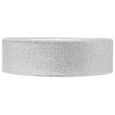 Geschenkband 25mmx22m silber 