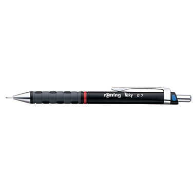 Druckbleistift Rotring Tikky 0,7mm schw Schwarz