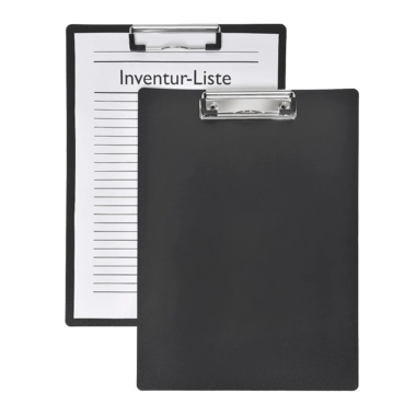 Klemmbrett FolderSys A4 80001 schwarz PP