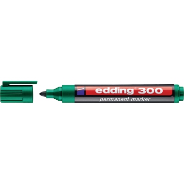 Permanentmarker edding 300 grün 1,5-3mm, Rundspitze