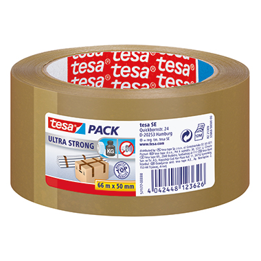 Packband Tesa 57177 66mx50mm braun Pvc, ultra strong, Qualität 4124