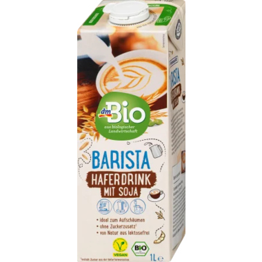 Haferdrink dmBio Barista mit Soja 1L 