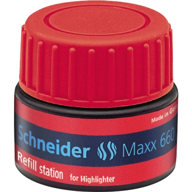 Textmarker Refill Station Maxx 660 rot Inhalt 30ml