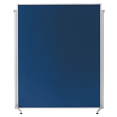 Moderationswand Magnetop. 1151103 blau Einteilig, Filz, Mit Rollen, 120x150cm