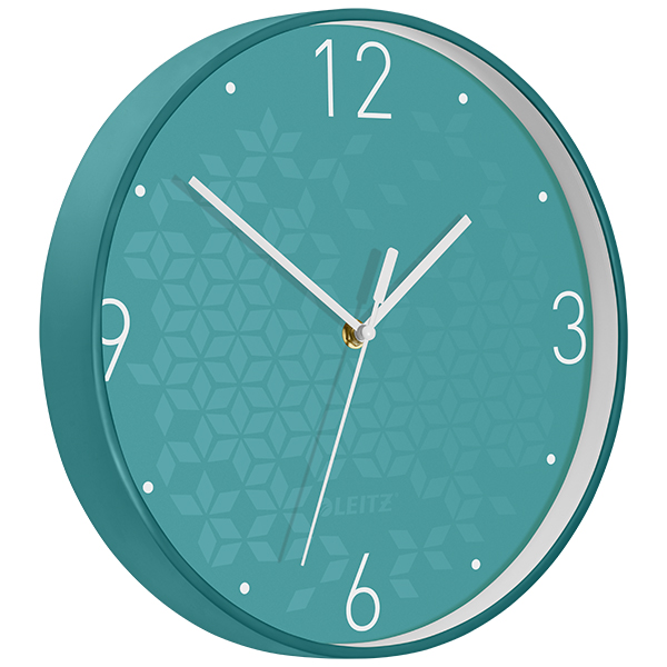 Wanduhr Leitz 9015 WOW eisblau 29x29 cm