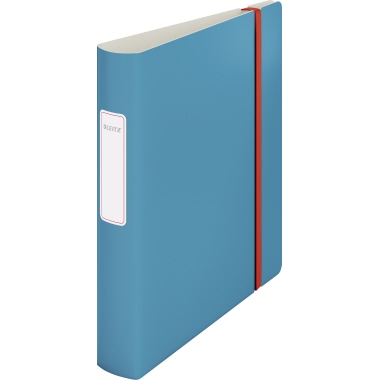 Ordner Leitz 1039 A4 65mm sanftes blau Active Cosy 180° Polyfoam Gummibandv.