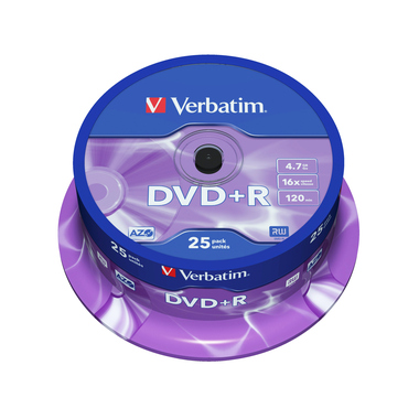 DVD+R Verbatim 4,7GB 25er Spindel 