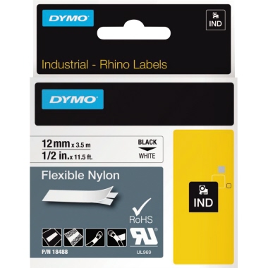 Nylonband Rhino 18488 12mmx3,5 m we/schw S0718100