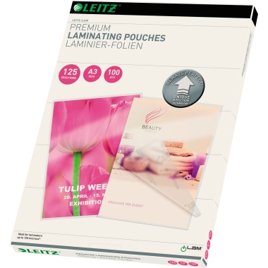Folientasche LEITZ A3 303X426mm 125my glasklar 100 St/Pack Udt