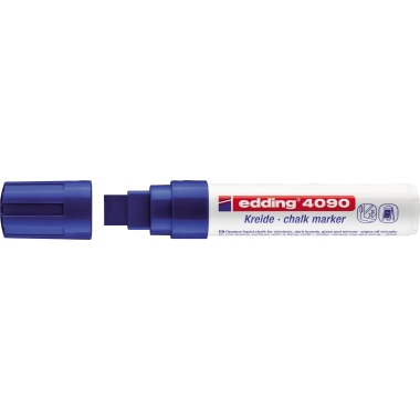 Kreidemarker Edding 4090 blau u 4-15mm, Keilspitze