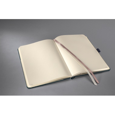 Notizbuch Sigel CO693 A5 Dot-LIN beige Casual, Hardcover, punktkariert