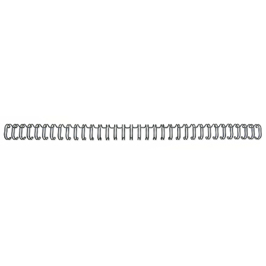 Drahtbinderücken 8mm 21 Ringe schwarz 